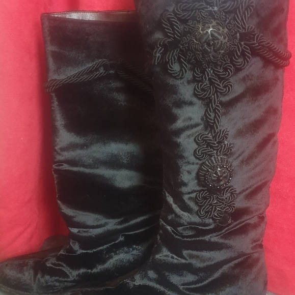 Sergio Rossi velvet boots - Picture 3 of 3